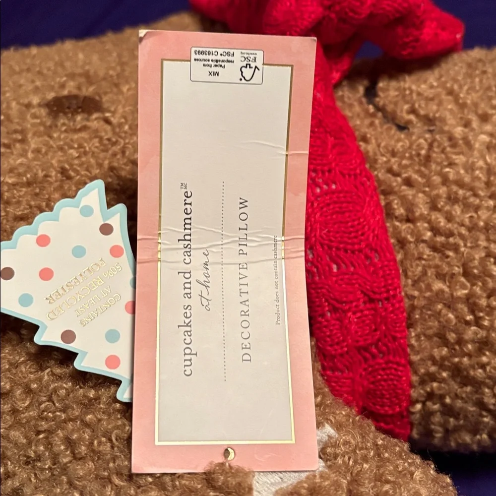 NWT Cupcakes & Cashmere Large Plush Gingerbread Man!